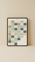 Wall planner app interface tablet